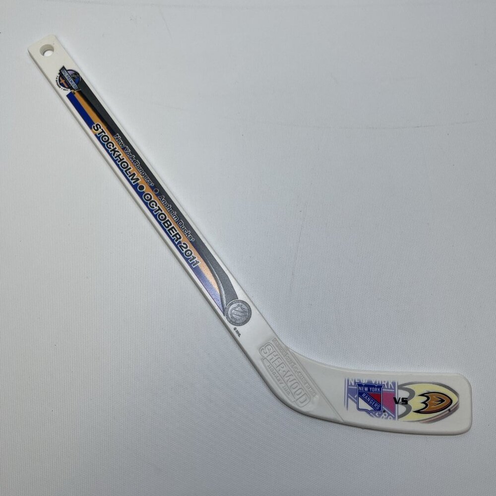 NHL Officially 2011 NHL Premiere Stockholm Mini Hockey Stick USA Sher-Wood NEW